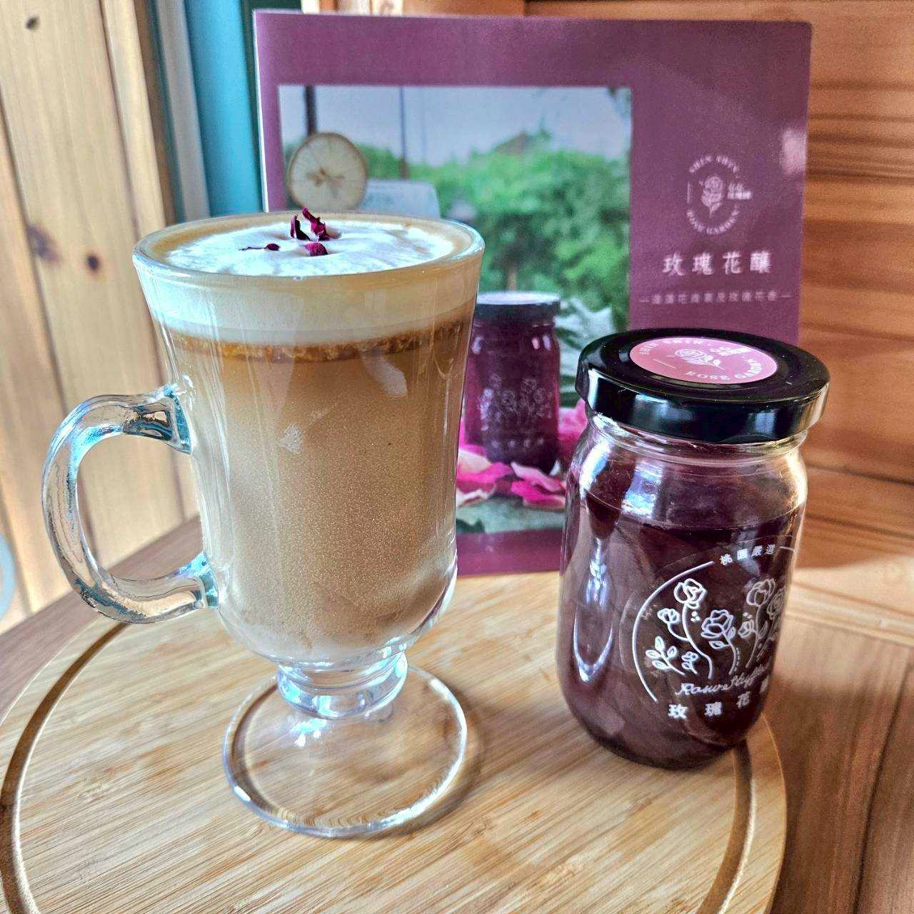 玫瑰花釀燕麥艿咖啡拿鐵Organic Oat Milk Latte